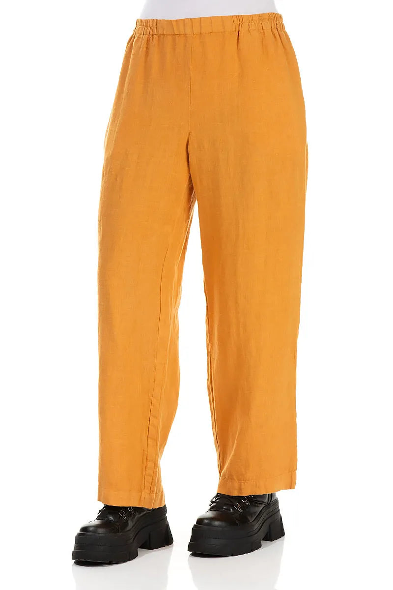 Amber Linen Trousers 3