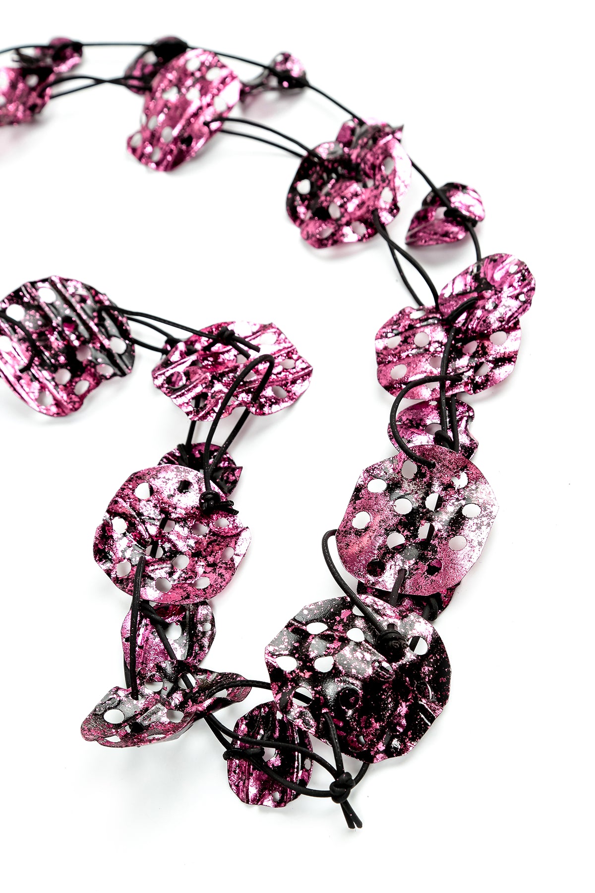 Aqua Lotus Root Necklace