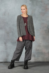 Asymmetrical Grey Wool Cardigan 6