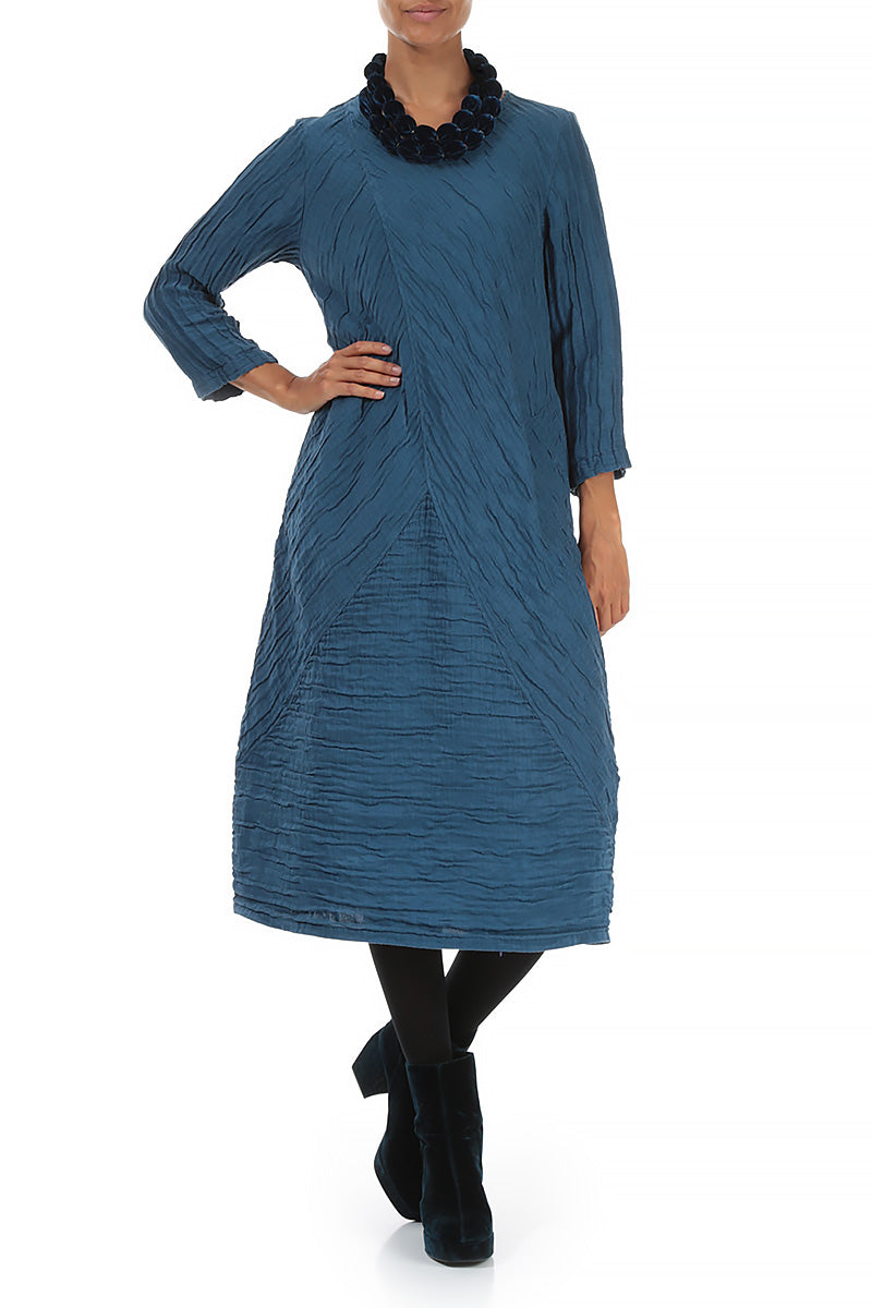 Azure Silk Velvet Bead Necklace 4