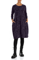 Balloon Vintage Violet Paintwave Cotton Dress 4