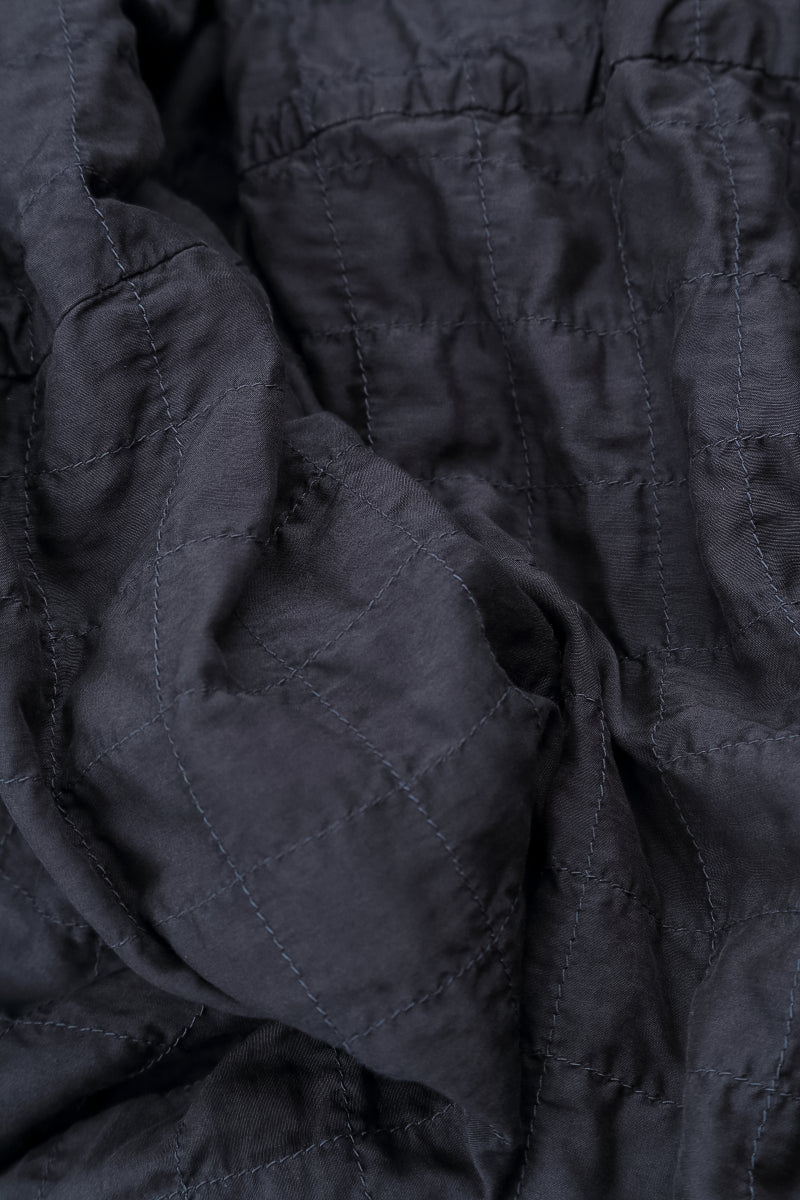 Balloon Graphite Blue Pleated Silk Bamboo Dress 5