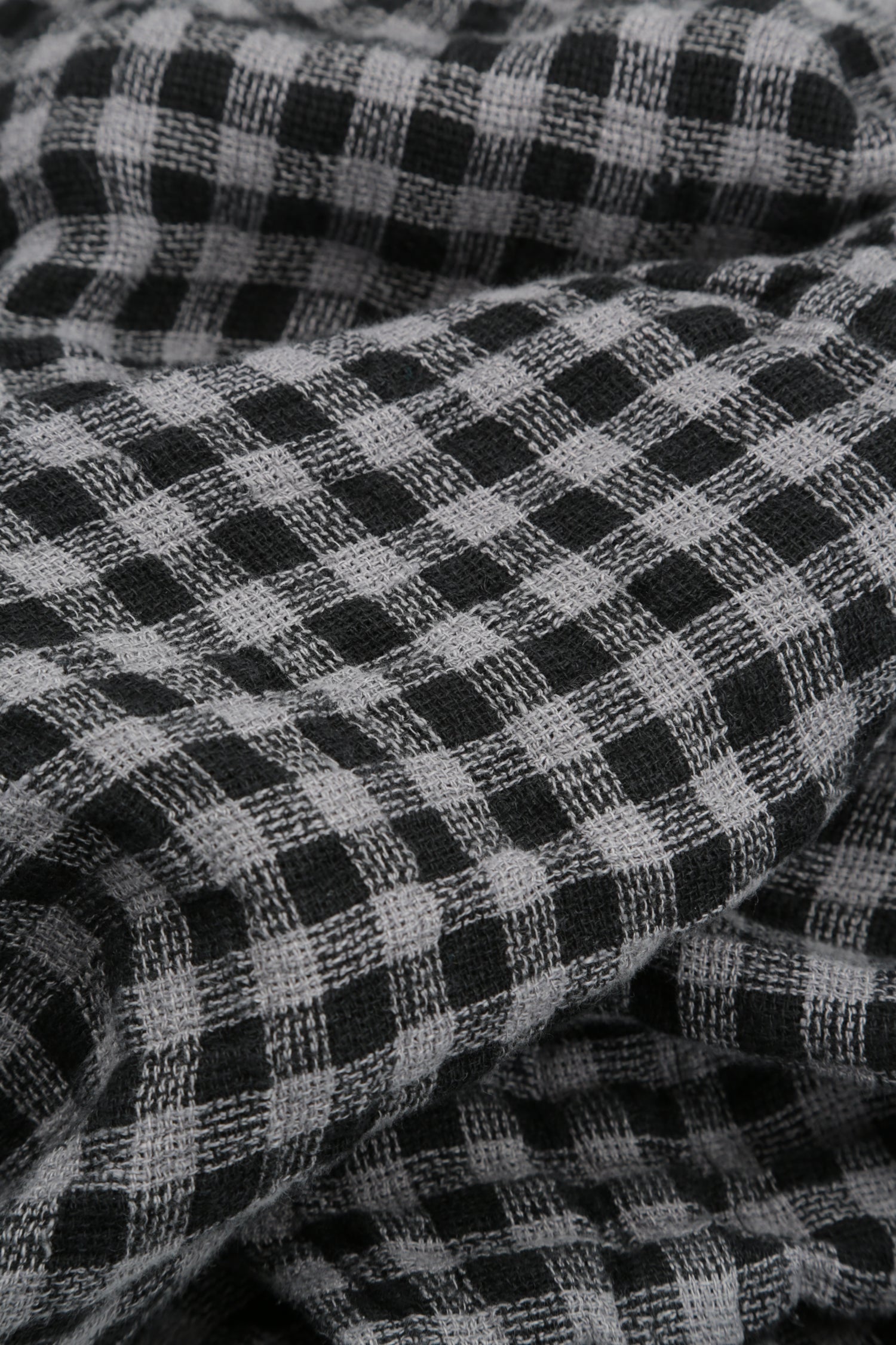 Balloon Grey Check Linen Skirt 4
