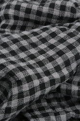 Balloon Grey Check Linen Skirt 4
