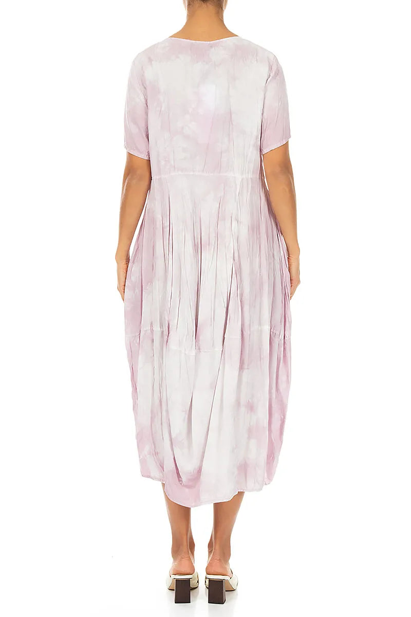Balloon Liquid Pink Crumpled Silk Dress 2