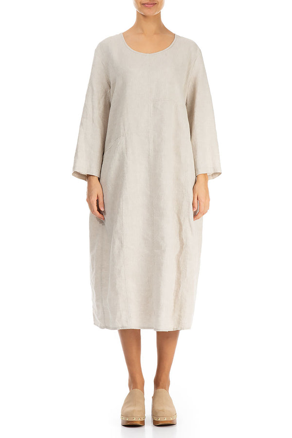 Balloon Natural Linen Dress 1