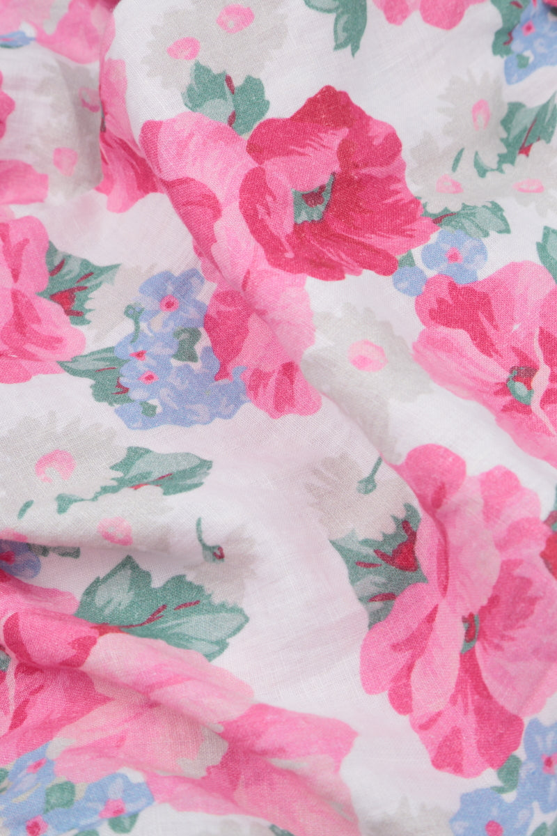 Balloon Peony Blossom Linen Skirt 5
