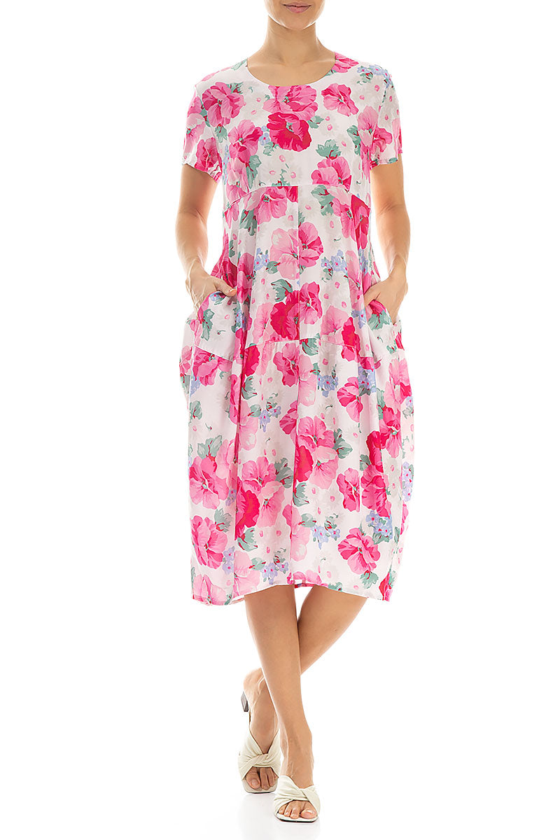 Balloon Peony Blossom Silk Bamboo Dress 3