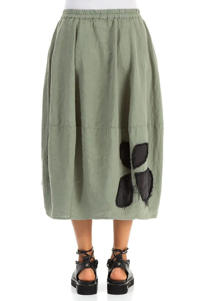 Balloon Sage Petal Linen Skirt 3