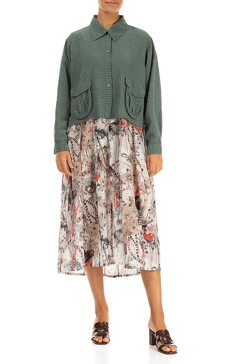 Balloon Savannah Textured Silk Dress 5