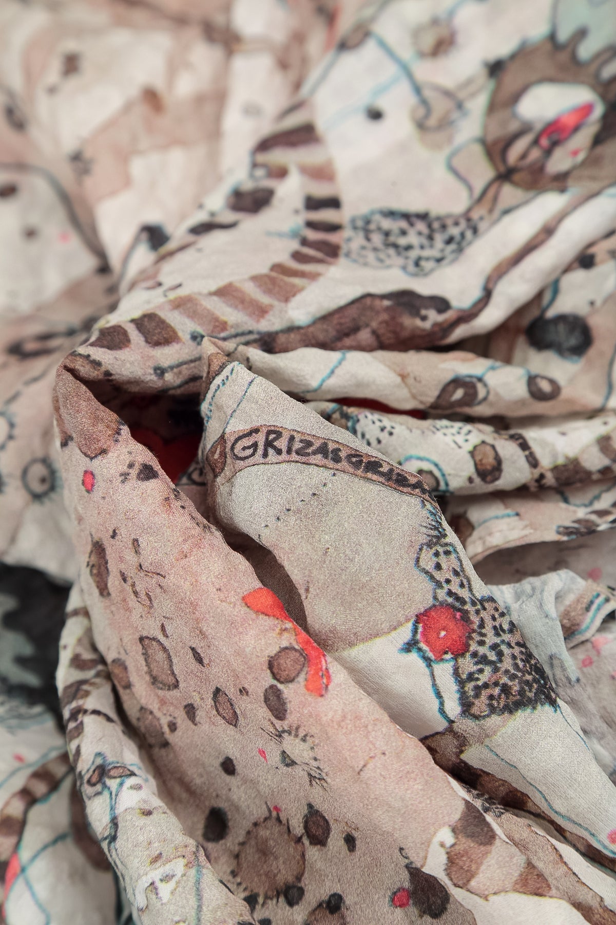 Balloon Savannah Textured Silk Dress