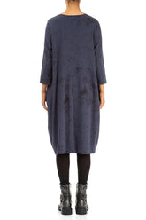 Balloon Slate Blue Marble Cotton Dress 2