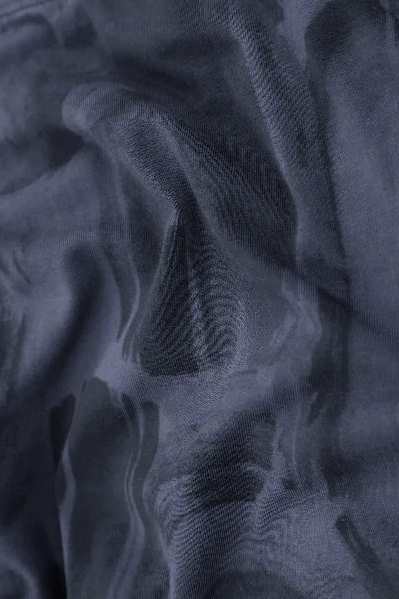 Balloon Slate Blue Paintwave Cotton Dress 5