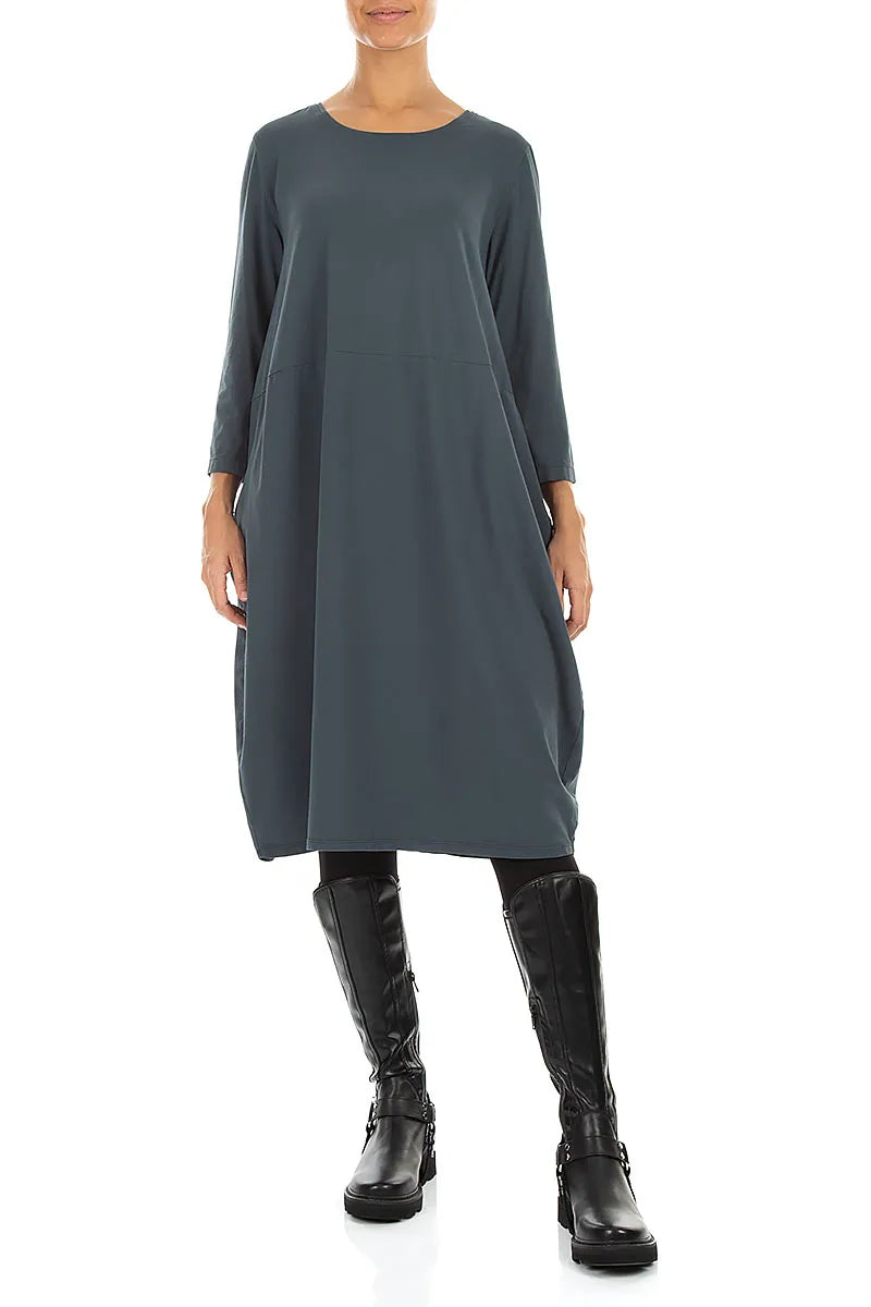 Robe ballon en Coton ardoise