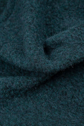 Balloon Teal Plush Wool Cotton Coat 5