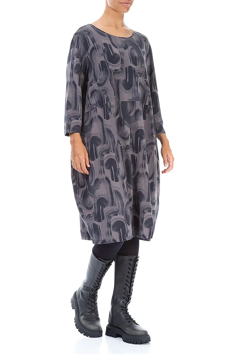 Balloon Truffle Paintwave Cotton Dress 3