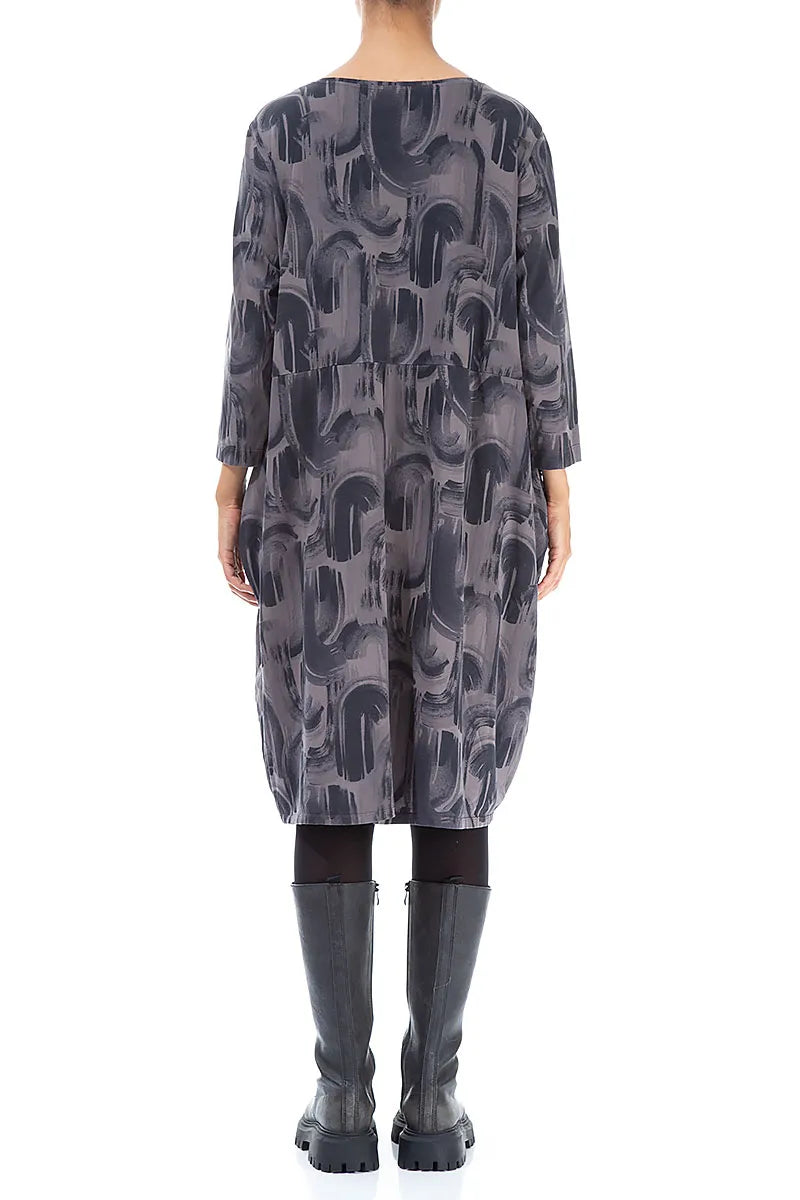 Balloon Truffle Paintwave Cotton Dress 2