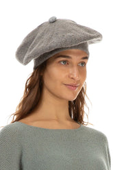 Light Brown Knitted Wool Beret 3
