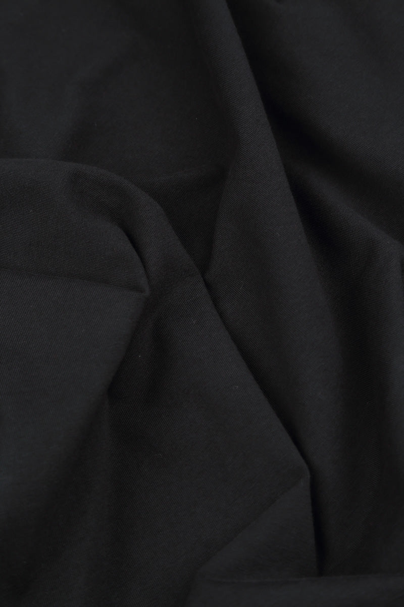 Short en coton stretch noir