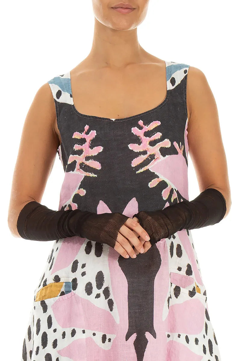 Pochettes en coton doux et maille noire