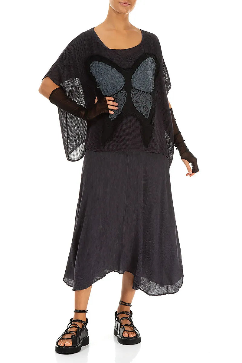 Schwarze Handgelenkschlaufen aus weichem Baumwollnetz