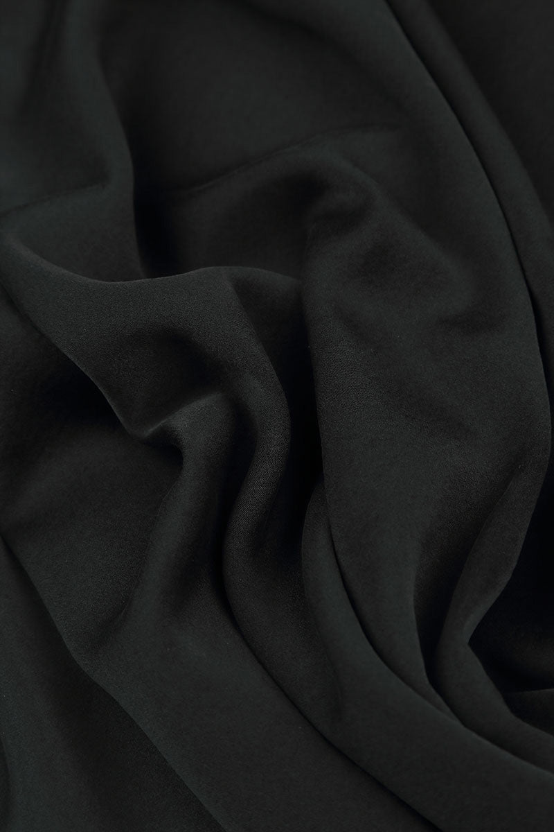 Black Silk Fine Bead Necklace 7