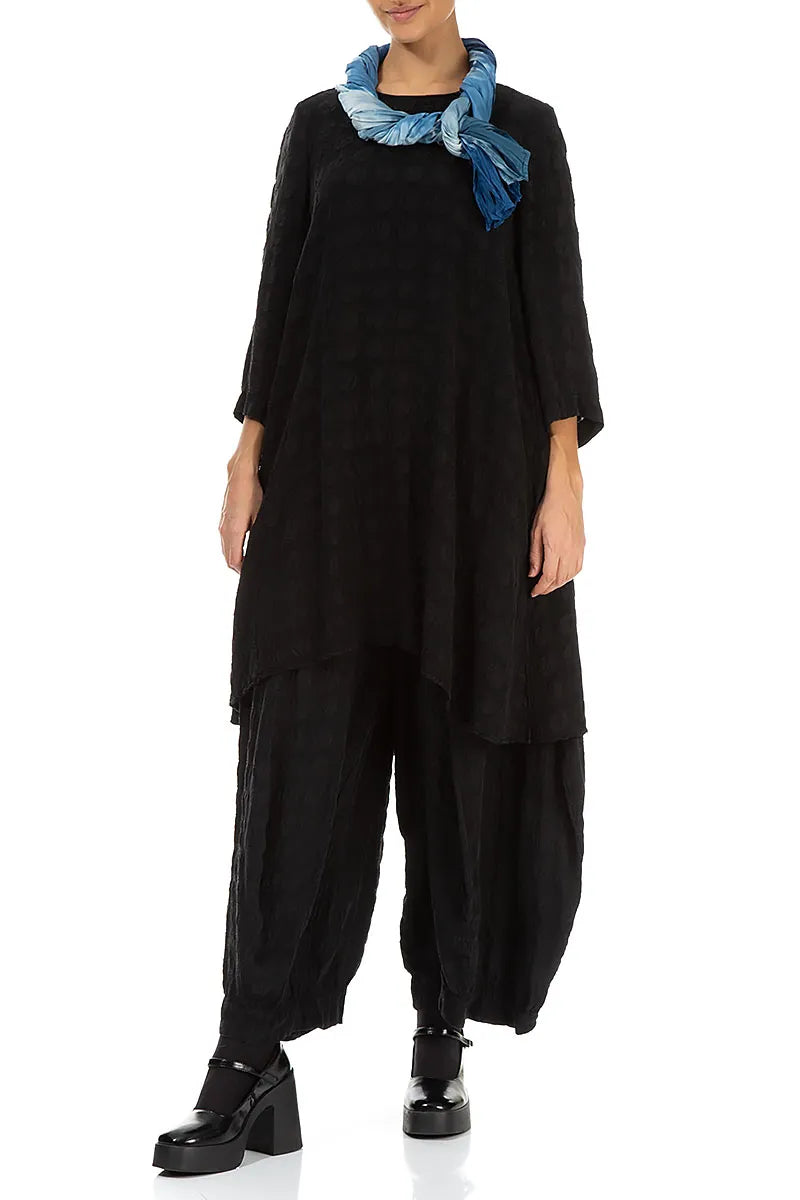 Blue Ombré Pure Silk Scarf 3