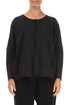 Boxy Black Cotton Jumper 1