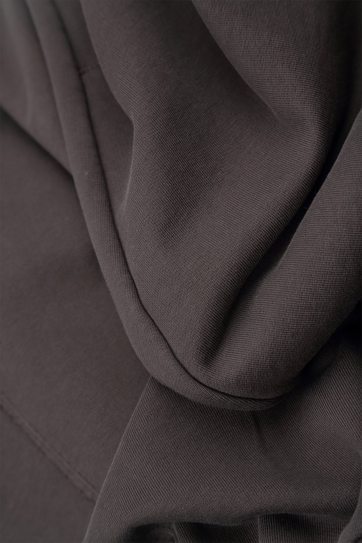 Boxy Charcoal French Terry Cotton Jacket 5