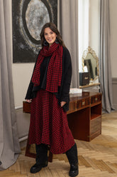 Boxy Felted Plush Wool Black Cotton Jumper 1