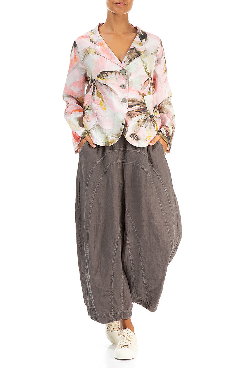 Buttoned Oasis Linen Jacket 4