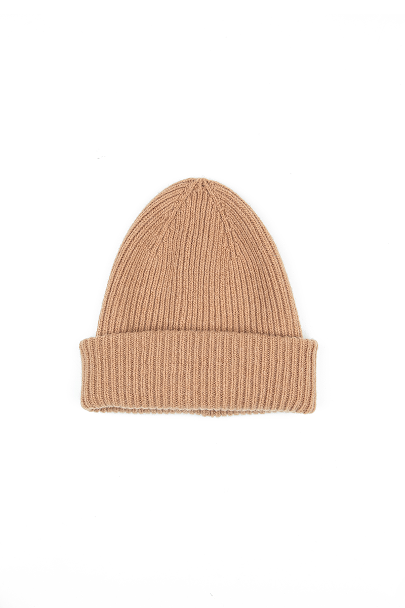 Caramel Soft Wool Beanie Hat