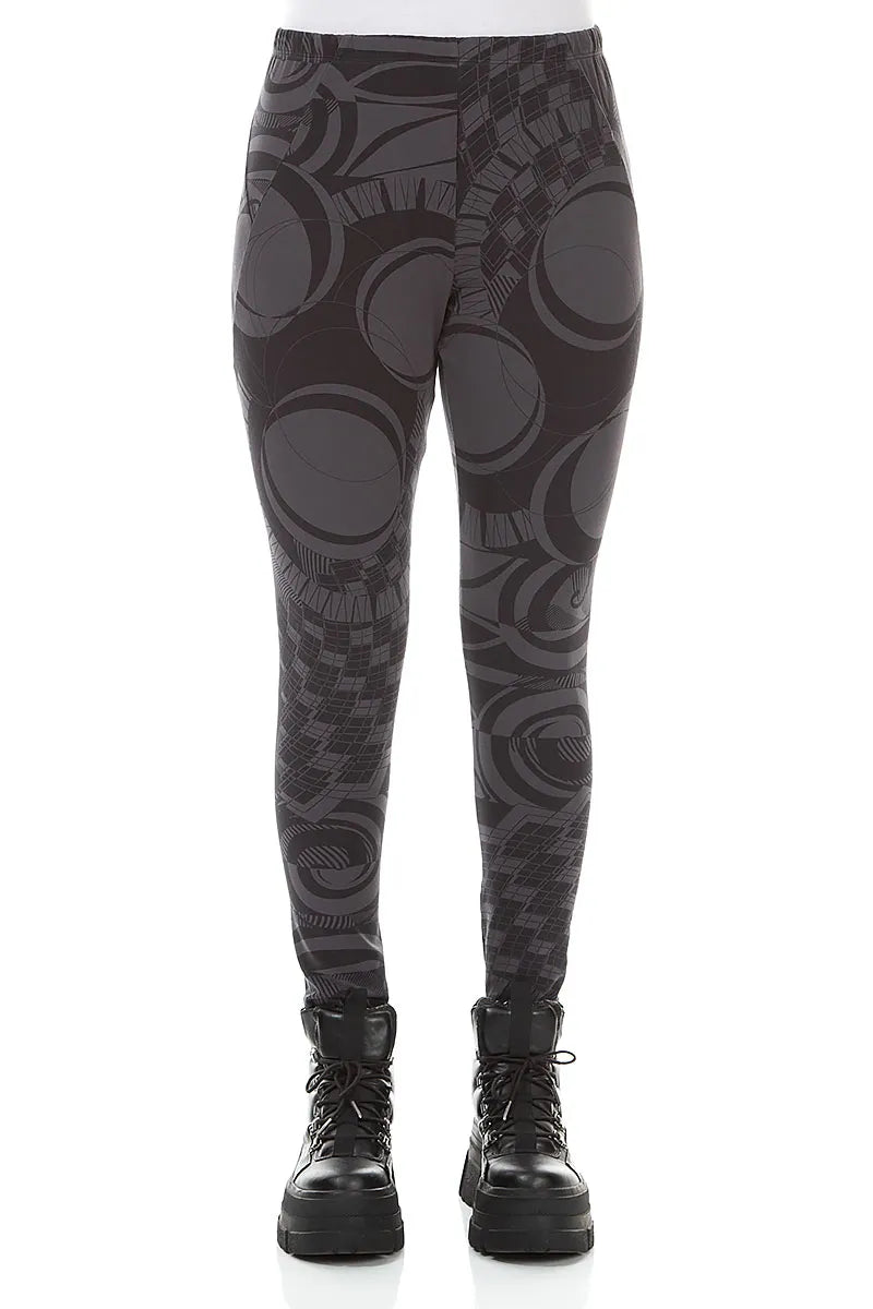 Leggings Orbit en Coton Anthracite