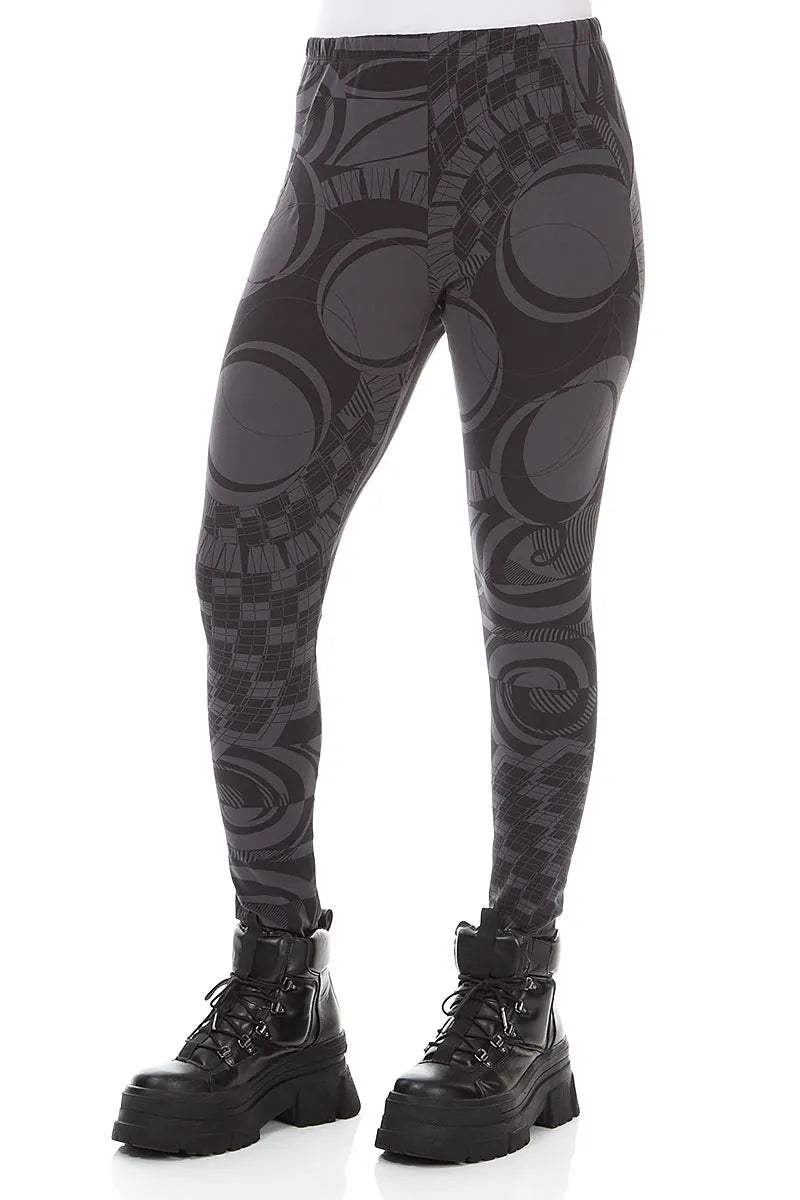 Leggings Orbit en Coton Anthracite