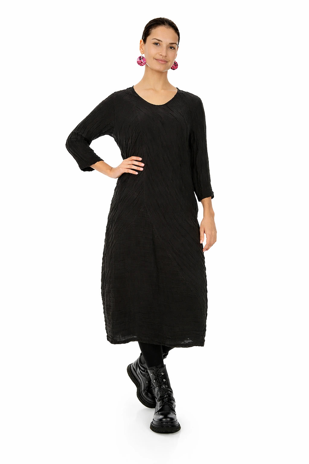 Mauve Taupe Lotus Root Earrings 4