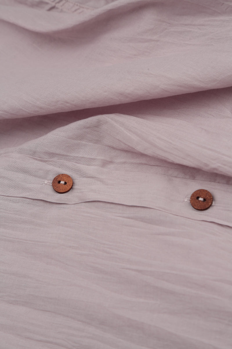 Collar Greige Crumpled Cotton Shirt 5