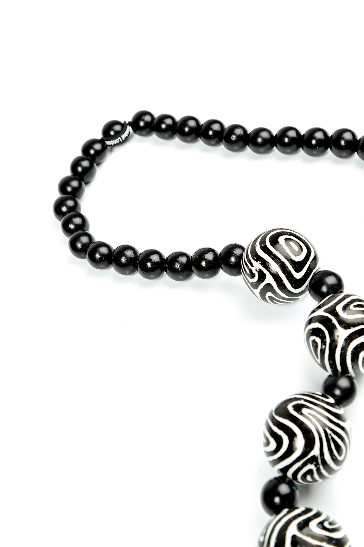 Contour Rhythm Wooden Bead Necklace 7