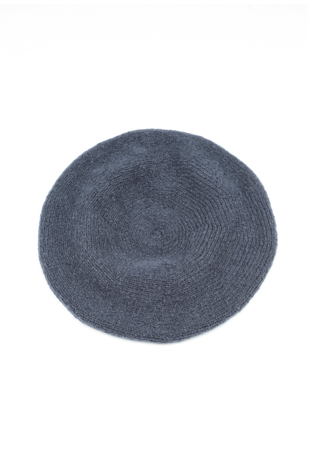 Dark Navy Knitted Wool Beret 4