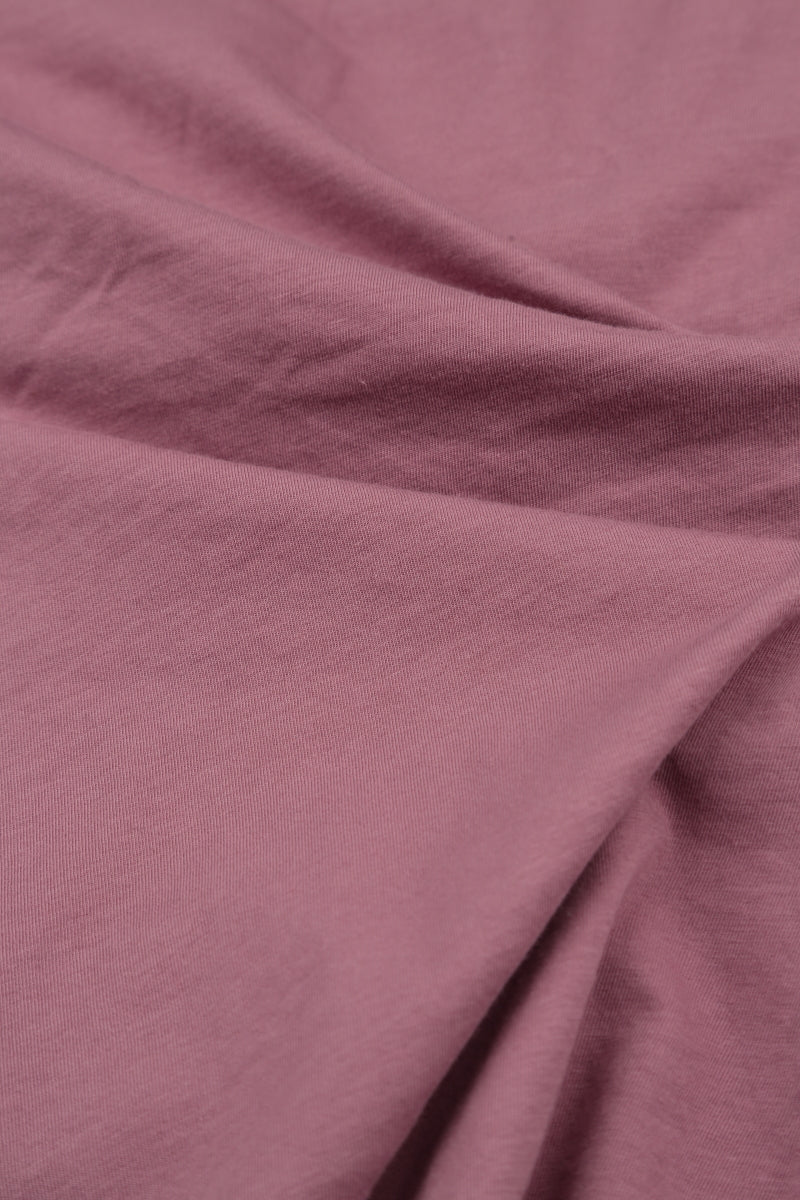 Exposed Seams Mauve Taupe Cotton Dress 6