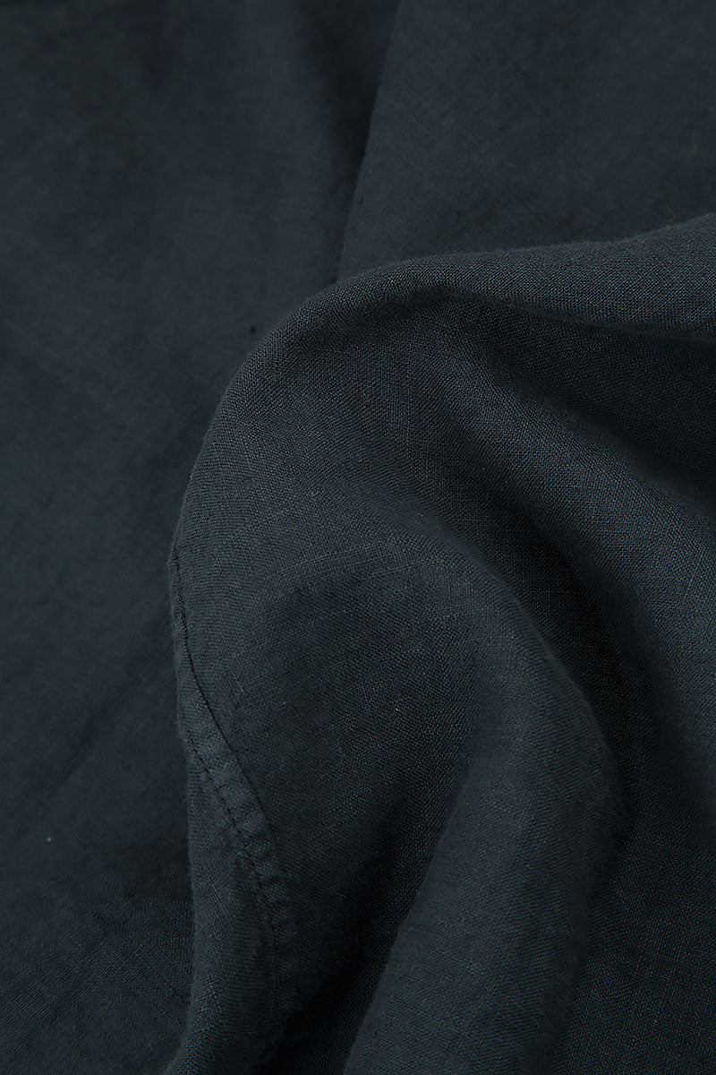 Floaty Graphite Linen Maxi Dress 5
