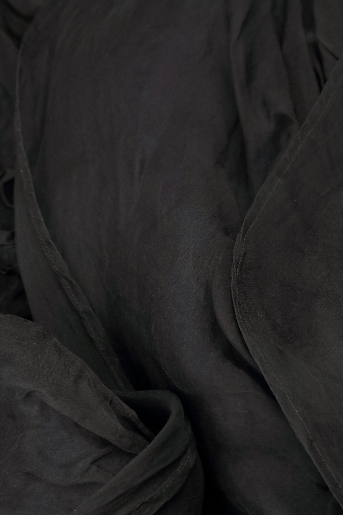 Flowy Black Silk Chiffon Jacket 6