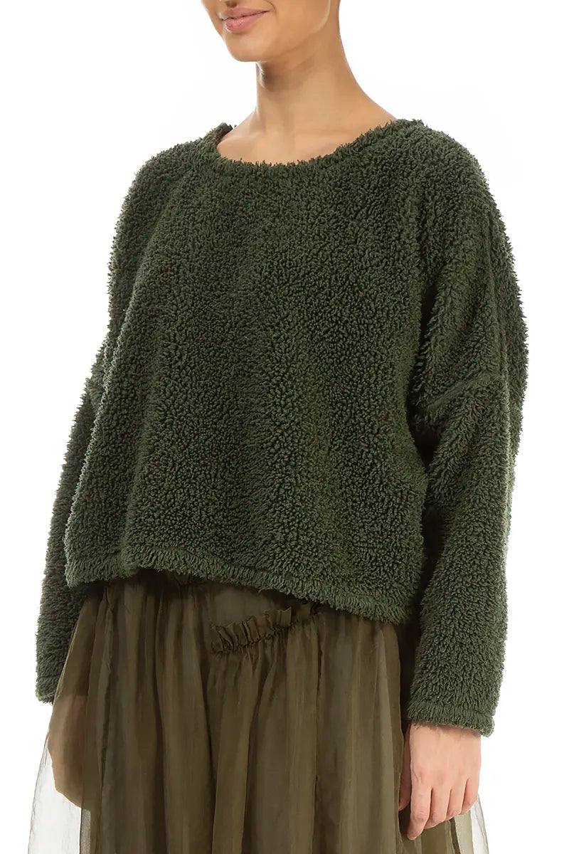 Forest Mist Teddy Cotton Jumper 3