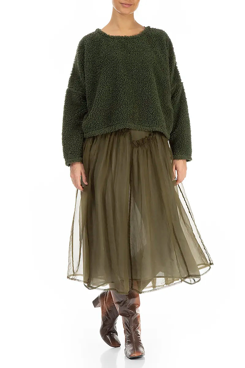 Forest Mist Teddy Cotton Jumper 4