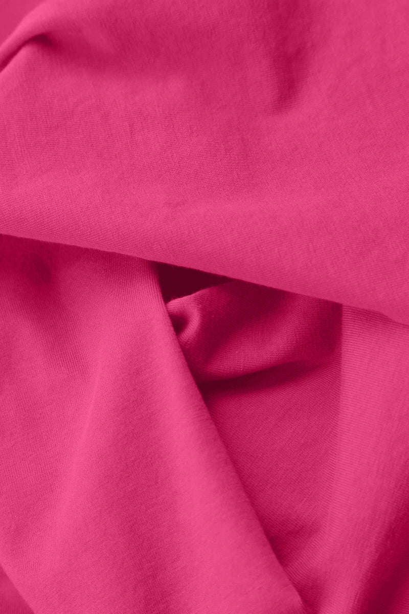 Fuchsia Cotton Leggings