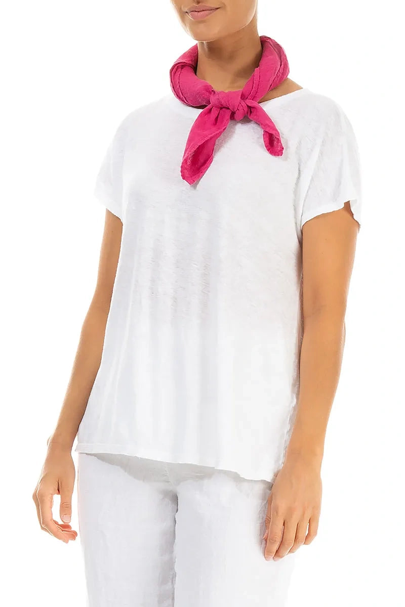 Fuchsia Gaze Leinen Schal