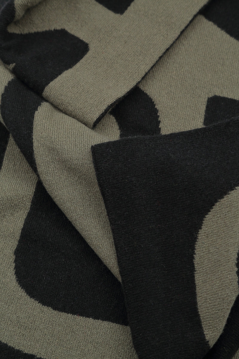 GRIZAS Khaki Soft Wool Scarf 3
