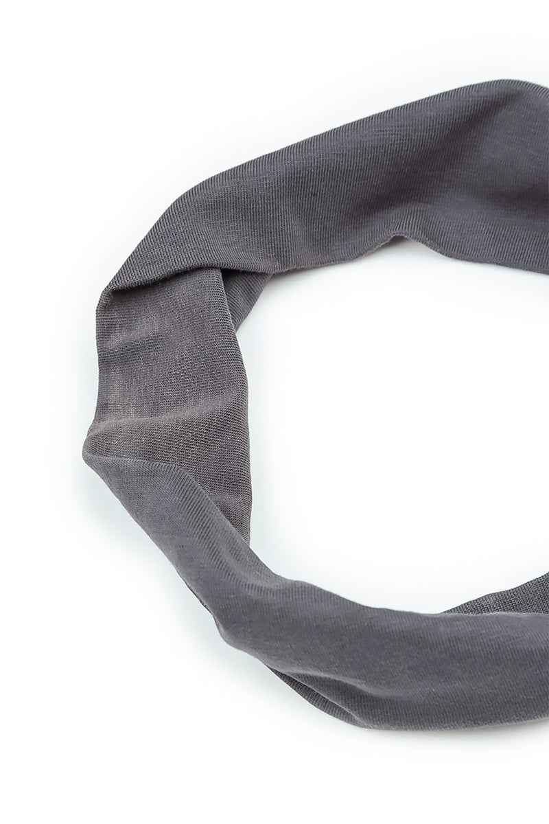 Bandeau en coton graphite