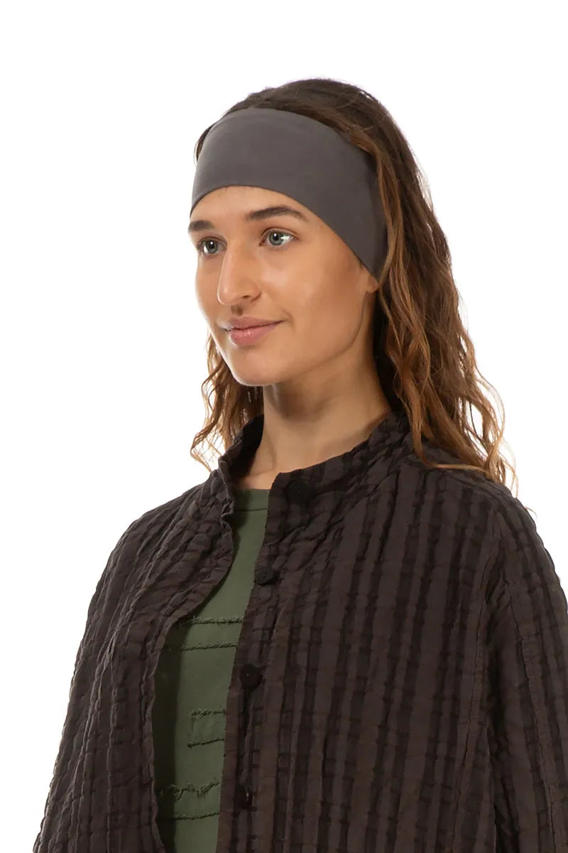 Bandeau en coton graphite