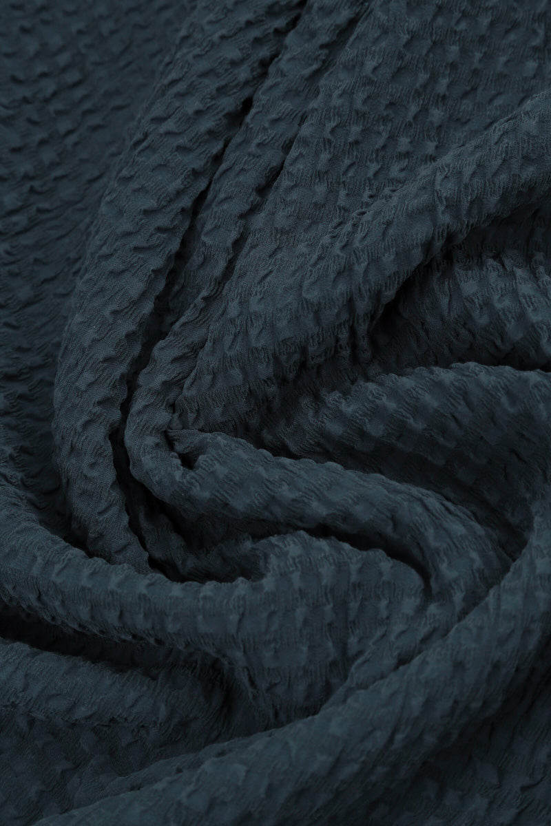 Graphite Textured Silk Cotton Scarf 5