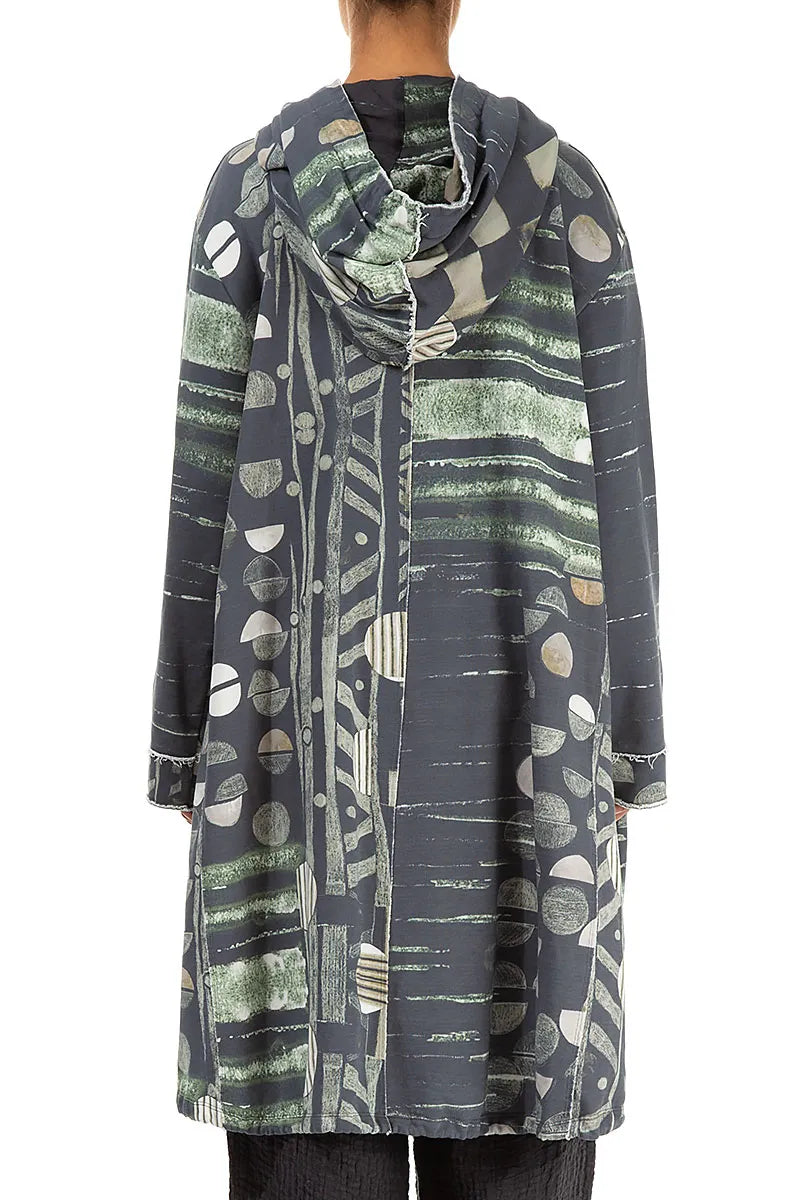 Veste à capuche en coton délavé Moonlight